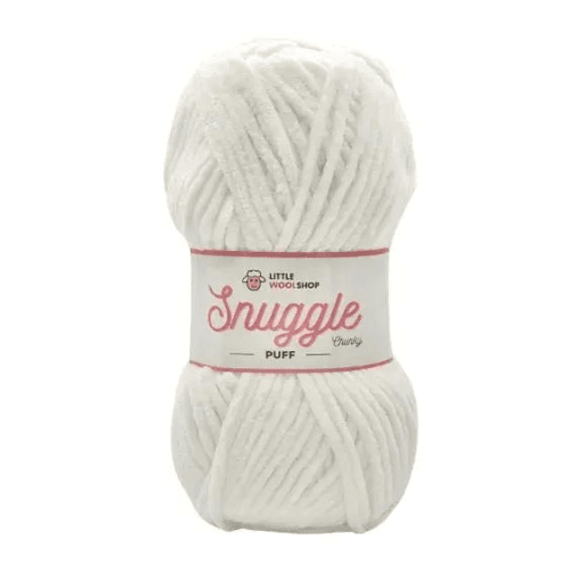LWS Snuggle Puff Chenille Chunky - 100g -  7F76 Marshmallow