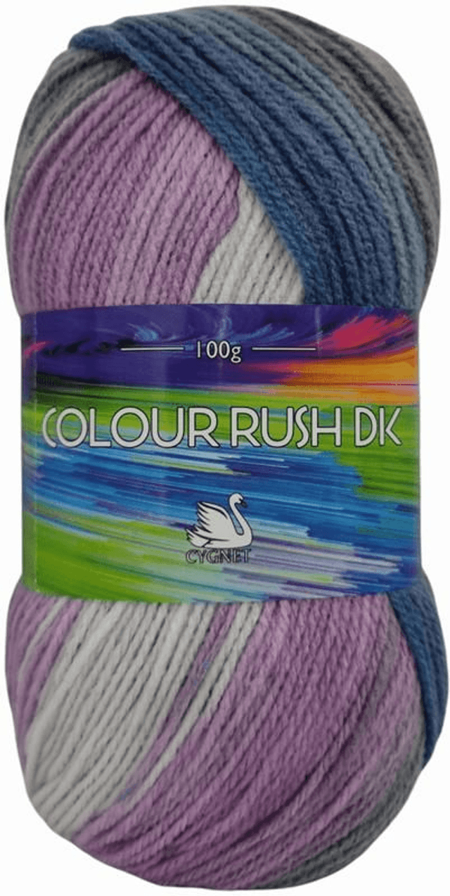 Cygnet Colour Rush DK 100g - 657 Violet Ice
